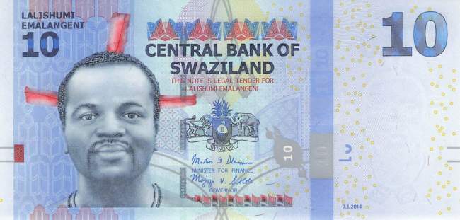 10 Emalangeni p.36b 2014